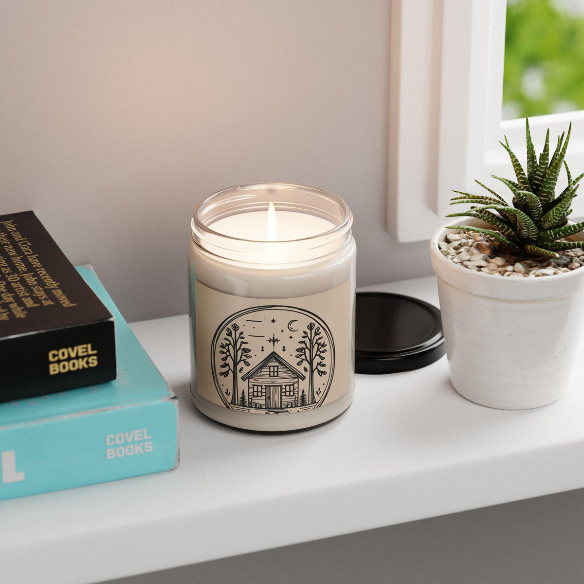 Cozy Cabin Scented Candle, Aromatic Home Decor, Relaxation Gift, Scents for Fall, Rustic Bedroom Accents, Eco-Friendly Candle