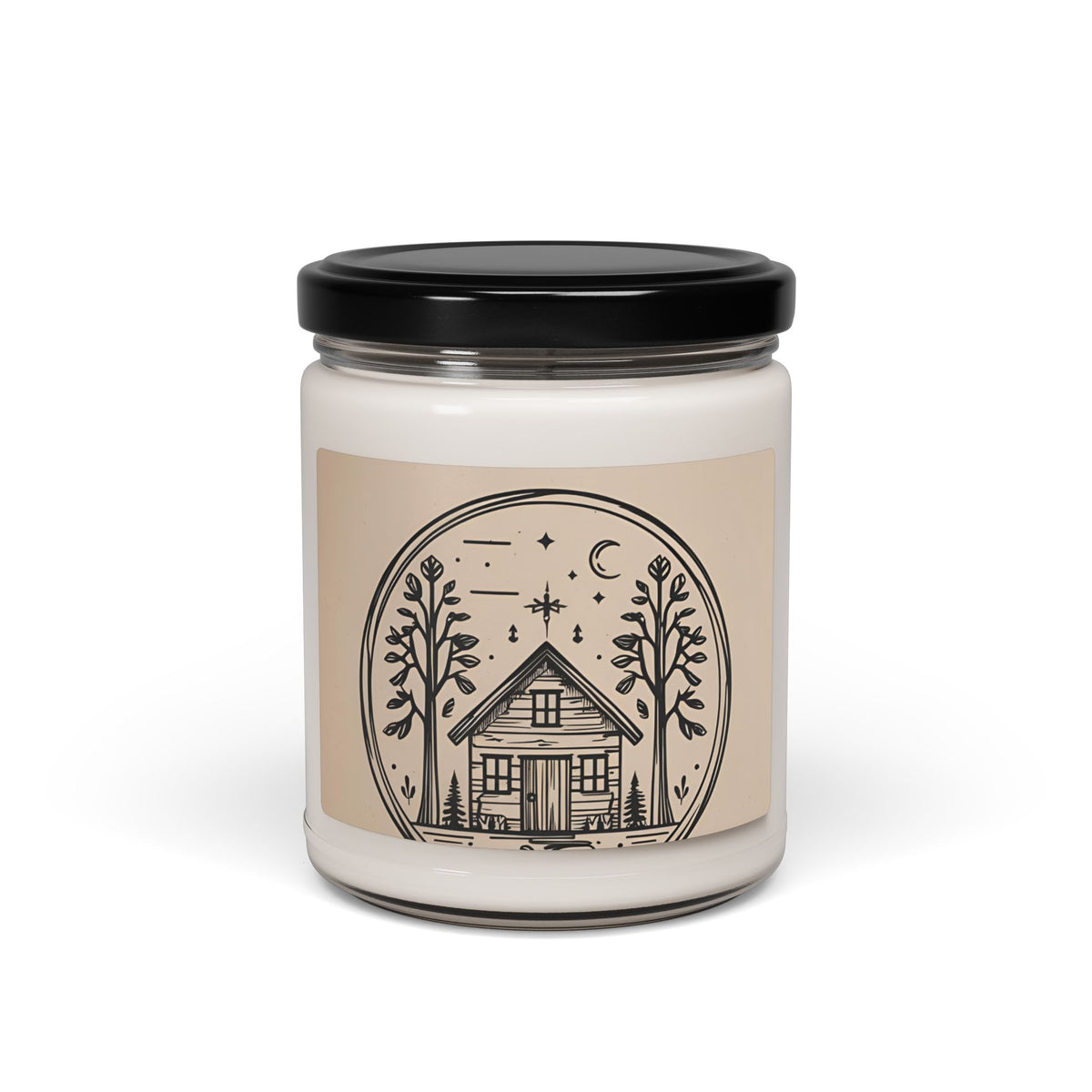 Cozy Cabin Scented Candle, Aromatic Home Decor, Relaxation Gift, Scents for Fall, Rustic Bedroom Accents, Eco-Friendly Candle